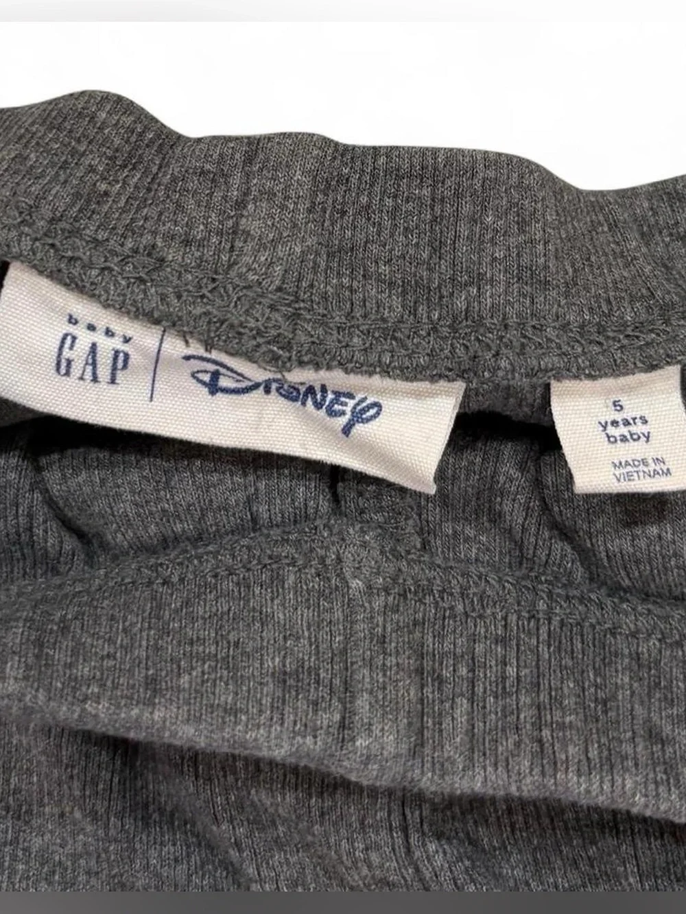Kids Gap grey ribbed flare leggings